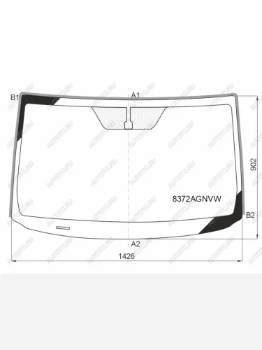 Стекло лобовое FUYAO (зеленое) Toyota RAV4 XA30 5 дв. удлиненный 2-ой рестайлинг (2010-2013)
