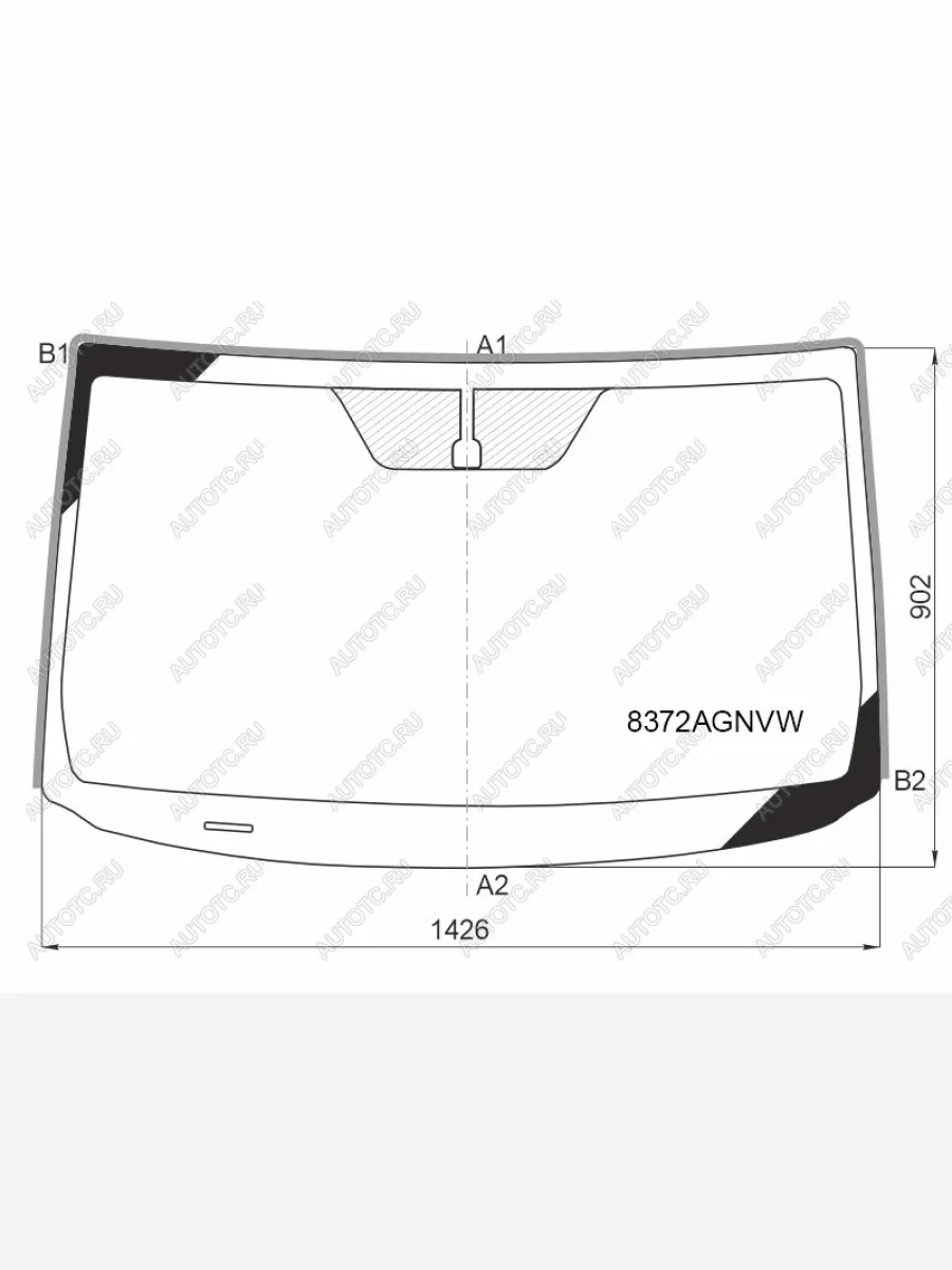 Стекло лобовое FUYAO Toyota RAV4 XA30 5 дв. удлиненный 2-ой рестайлинг (2010-2013) (зеленое)  в Самаре Самарской области