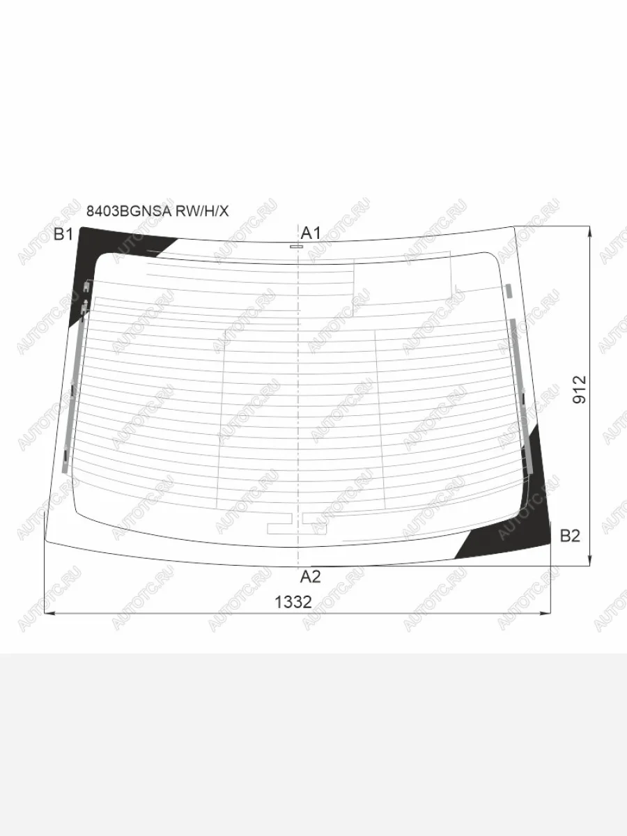 Стекло заднее (Цвет зеленый Обогрев) Toyota Camry (XV50) 11-18  Aurion 12-15  Camry UAEUSA 11-17 XYG 8403BGNSA RW/H/X  в Воронеже Воронежской области