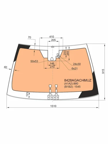 Стекло лобовое (Обогрев полный Камера Датчик дождя Проекция Молдинг) Toyota Camry EuropeRussia AGC 8428AGACHMUZ