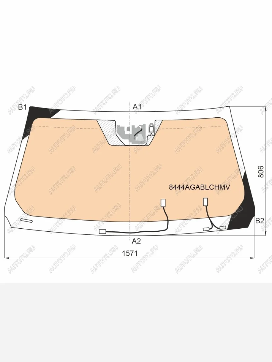 Стекло лобовое (обогрев щеток, обогрев полный, камера, датчик дождя) FUYAO  Toyota Land Cruiser (2021-2025) J300 (зеленое)  в Керчи Республика Крым