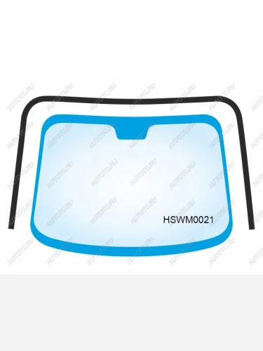 Молдинг лобового стекла HOSU (черный) Лада ВАЗ Нива Трэвел (212300-80) (2021-2025)