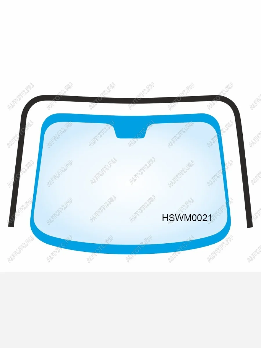Молдинг лобового стекла HOSU Лада ВАЗ Нива Трэвел (212300-80) (2021-2025) (черный)  в Самаре Самарской области