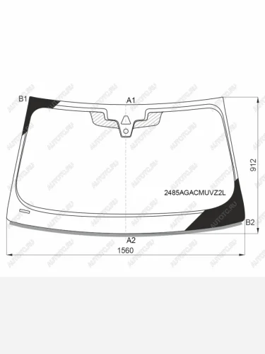 Стекло лобовое (камера, датчик дождя, молдинг, проекция) FUYAO (зеленое) BMW 5 серия  7 G30 (2020-2024) седан рестайлинг