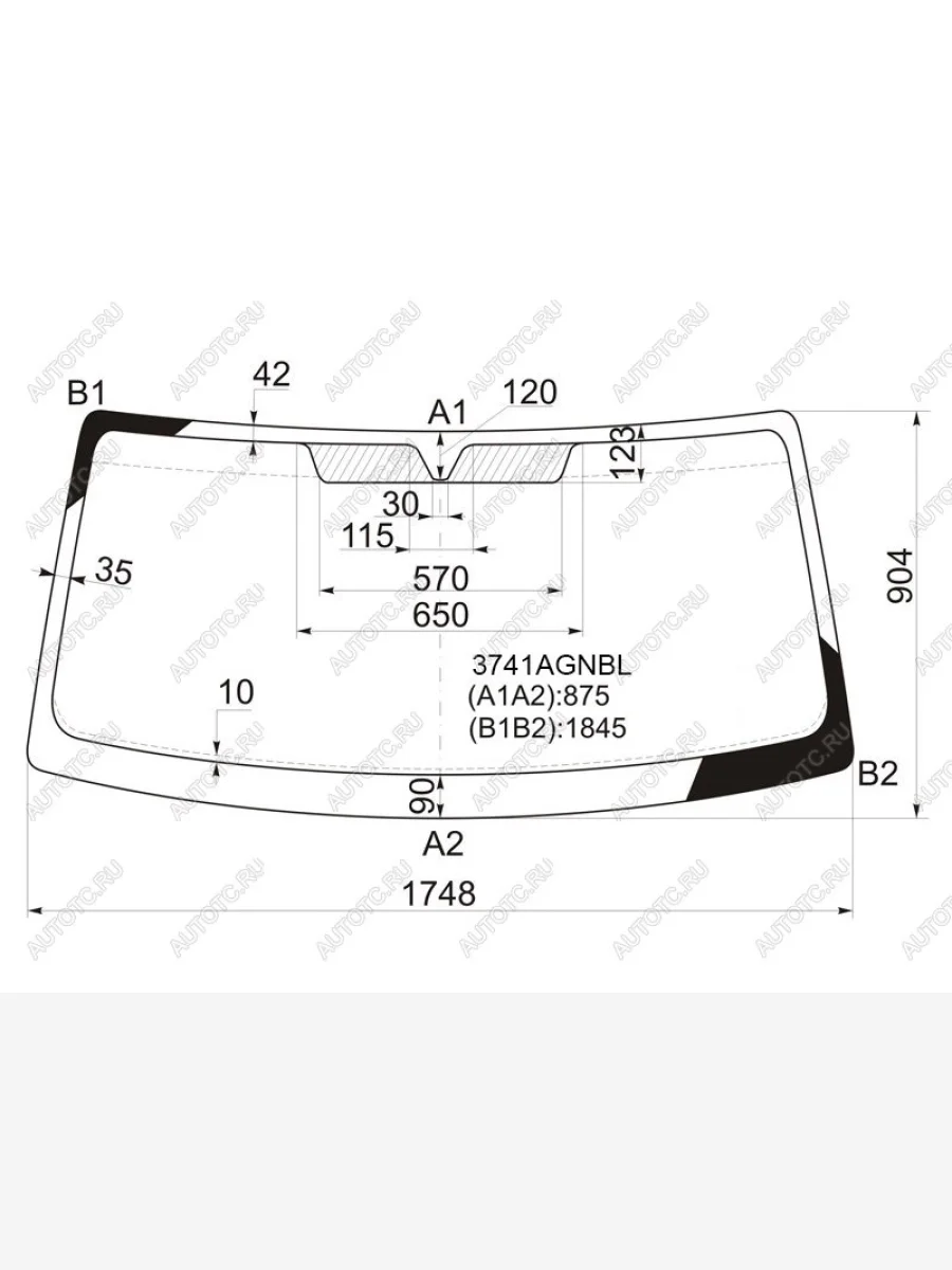 Стекло лобовое FUYAO Iveco Daily (2006-2011) (зеленое)  в Керчи Республика Крым