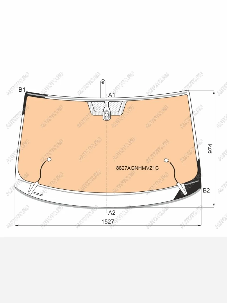 Стекло лобовое (обогрев полный, датчик дождя, молдинг) FUYAO  Volkswagen Tiguan (2016-2022) Mk2 (зеленое)  в Керчи Республика Крым