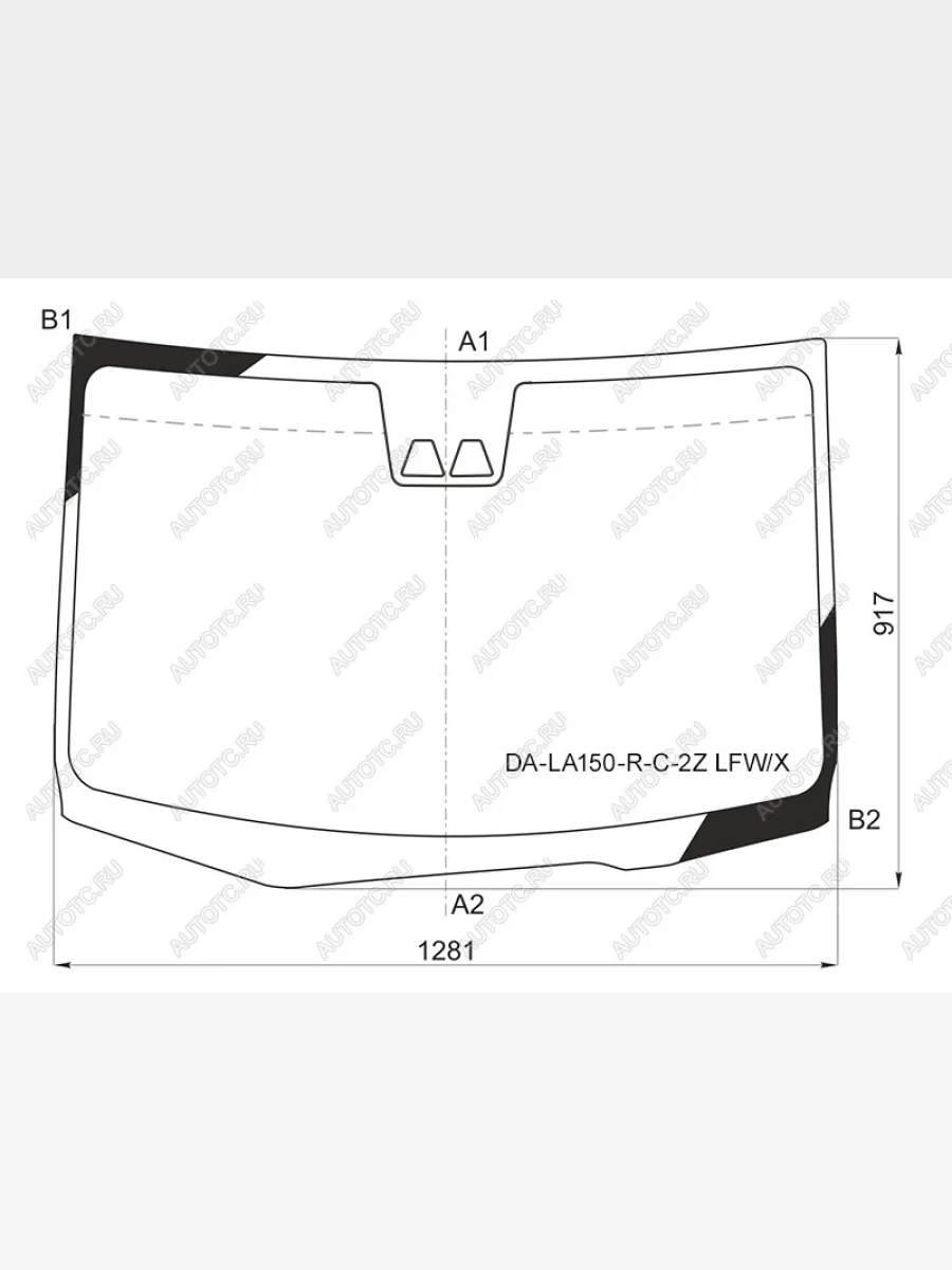 Стекло лобовое (Две камеры) Daihatsu Move 14- XYG DA-LA150-R-C-2Z LFW/X, dala150rc2zlfwx XYG DA-LA150-R-C-2Z LFW/X  в Керчи Республика Крым