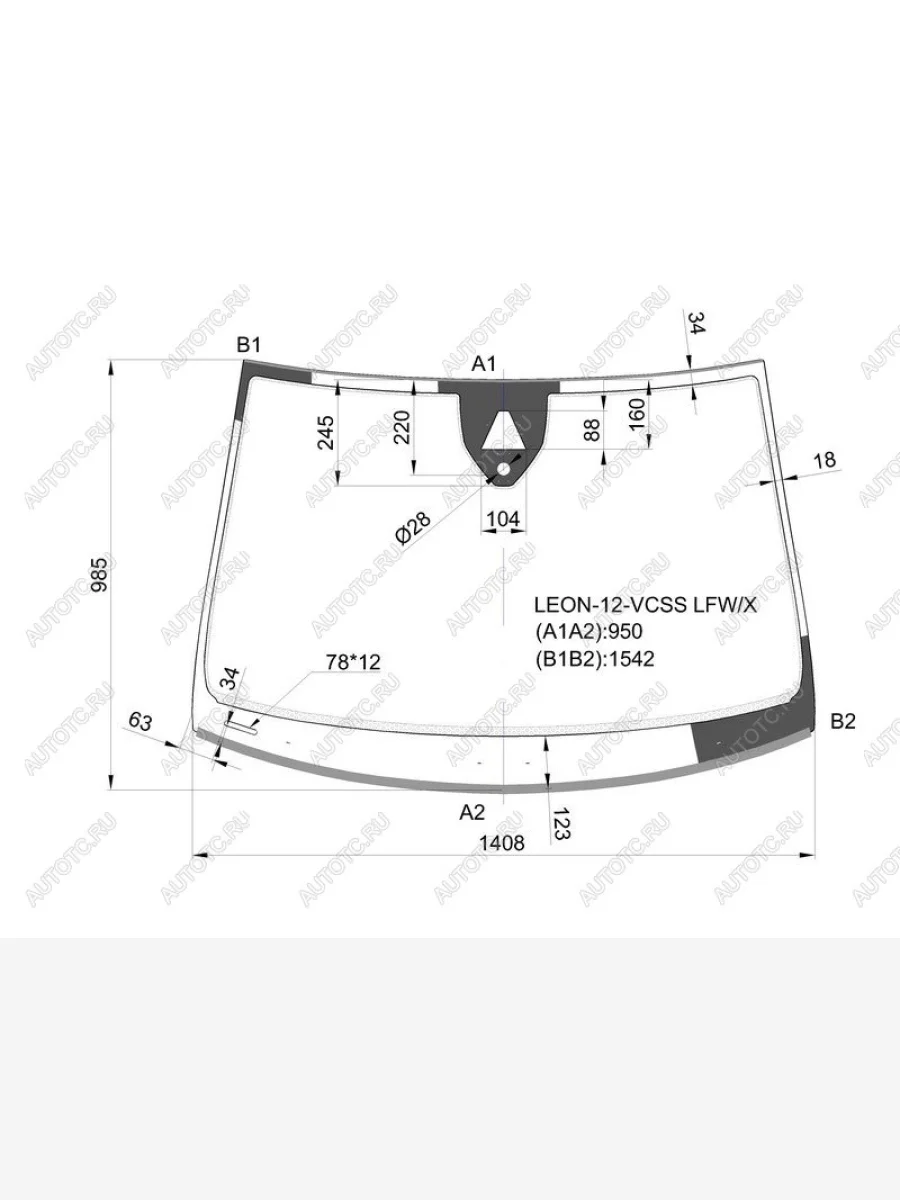 Стекло лобовое (Камера Датчик дождя Молдинг) SEAT Leon 12-20 XYG LEON-12-VCSS LFW/X  в Керчи Республика Крым
