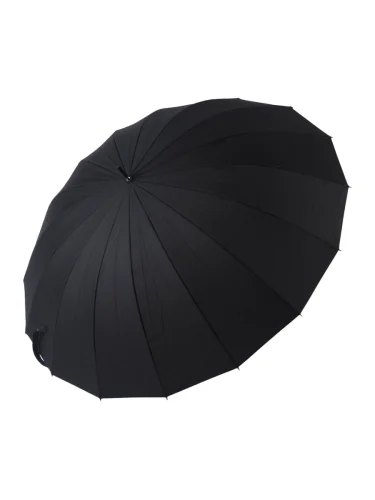 Зонт-трость мужской однотонный R-65см ручка крюк  16 спиц ТРИ СЛОНА ТРИ СЛОНА 1610 (m2610)