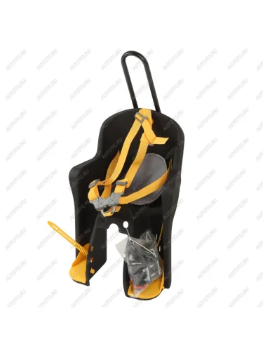 Кресло велосипедное детское на подседельную трубу до 15кг черно-желтое NEW VISION NEW VISION bq-6