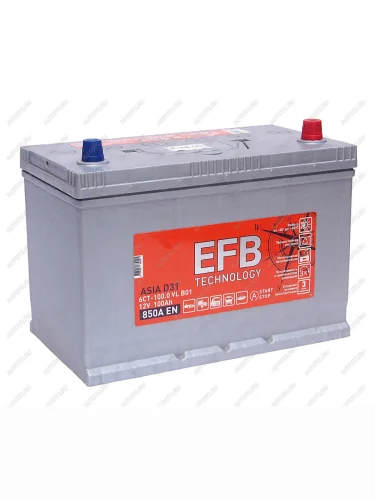 Аккумулятор TUBOR Asia Silver 100Ач обратная полярность TUBOR 6ст100(0) d31l