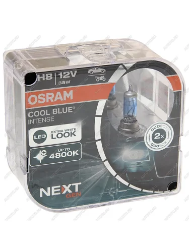 Лампа 12V H8 35W PGJ19-2 +100% 5000K евробокс (2шт.) Cool Blue Intense NextGen OSRAM OSRAM 64212cbn-hcb