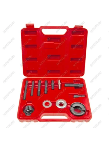 Набор инструментов для демонтажамонтажа шкивов 12 предметов в кейсе ЭВРИКА ЭВРИКА er-86148