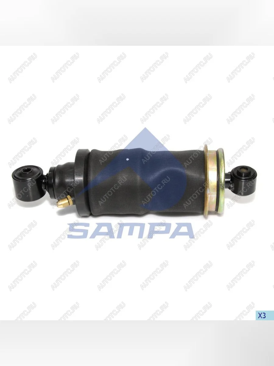 Амортизатор MAN кабины задний правый (пневмо,1 штуцер) (245340 12x45 12x50 OO) SAMPA SAMPA 020.270-01  в Самаре Самарской области