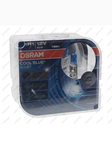 Лампа 12V H1 80W P14.5s бокс (2шт.) Cool Blue Boost OSRAM OSRAM 62150cbb-hcb