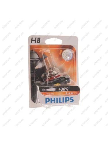 Лампа 12V H8 35W PGJ19-1 блистер (1шт.) PHILIPS PHILIPS 12360b1