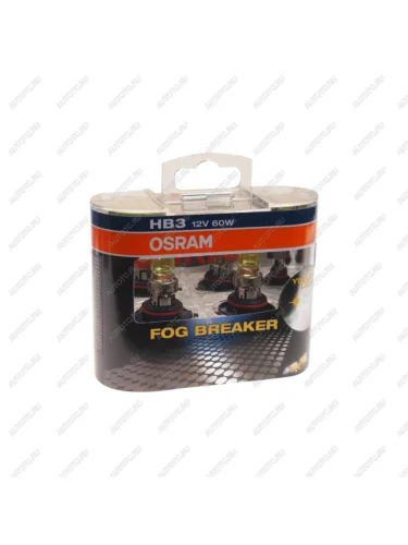 Лампа 12V HB3 60W P20d бокс (2шт.) Fog Breaker OSRAM OSRAM 9005fbr-hcb