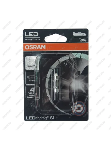 Лампа светодиодная 12V C5W SV8.5-8 31мм блистер (1шт.) LEDriving SL OSRAM OSRAM 6438dwp-01b