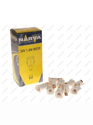Лампа 24V 1.4W REF29 белый патрон Plastic Base NARVA NARVA 170813000