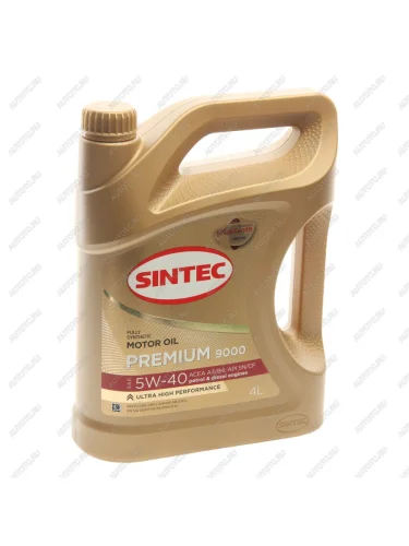 Масло моторное Premium 9000 A3B4 5W40 синт.4л SINTEC SINTEC 600107