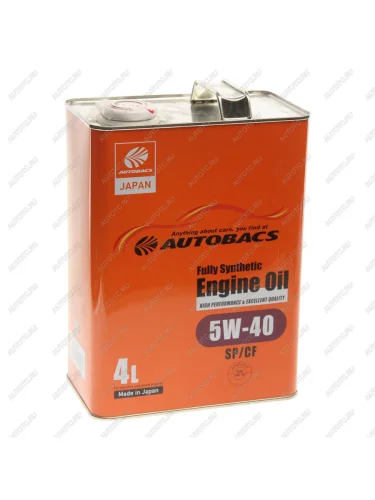 Масло моторное ENGINE OIL 5W40 синт.4л Япония AUTOBACS AUTOBACS a00032242