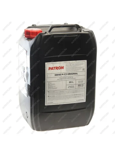 Масло моторное 5W40 синт.20л PATRON PATRON 5w40pic320loriginal
