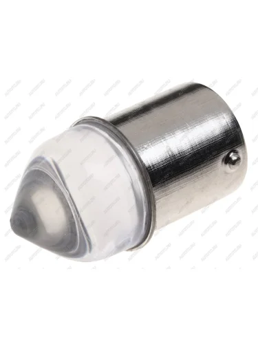 Лампа светодиодная 12V R5W BA15s конус прозрачная линза LED 9 SMD 3030 White MISTAR MISTAR mis-132159