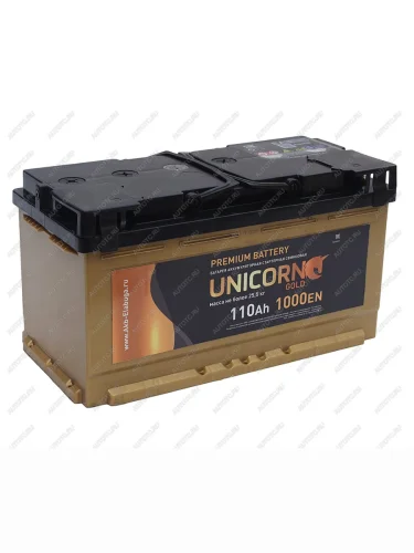 Аккумулятор UNICORN Gold 110Ач обратная полярность UNICORN 6ст110(0)