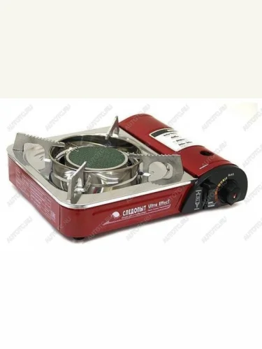 Плита газовая "СЛЕДОПЫТ - UltraEffect", керамическая (с переходником) (уценка)  pf-gst-im03_u1
