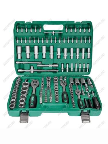 Набор головок торцевых, бит и бит-головок 14,12,38 6-ти гранных 172 предмета Мастер БЕЛАК БЕЛАК бак.07014