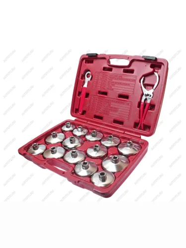 Набор съемников фильтра масляного чашка 16 предметов в кейсе JTC JTC TOOLS CO., LTD jtc-4666