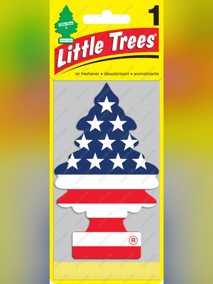 Ароматизатор подвесной пластина (ваниль) американский флаг Елочка CAR FRESHNER CAR FRESHNER cf-10945  в Самаре Самарской области