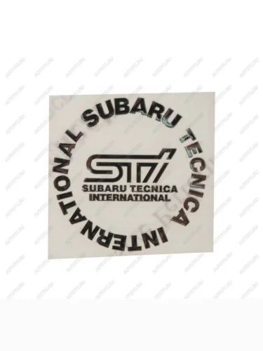 Наклейка металлическая Subaru STI круг 55х55мм MASHINOKOM MASHINOKOM pkta 033