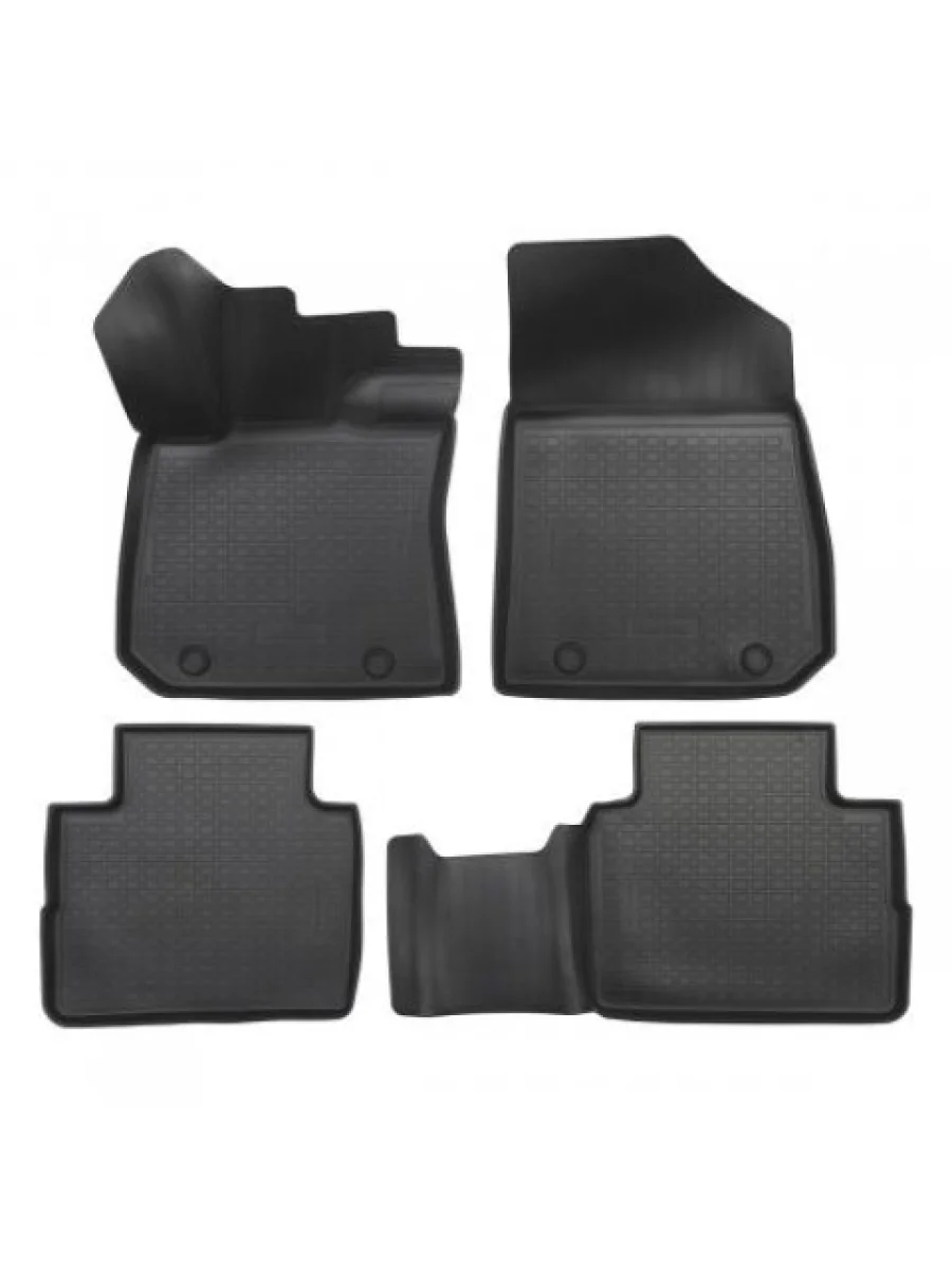 Коврики салонные Norplast Unidec Geely Preface FS11 рестайлинг (2022-2025) (черные)  с доставкой в г. Керчь