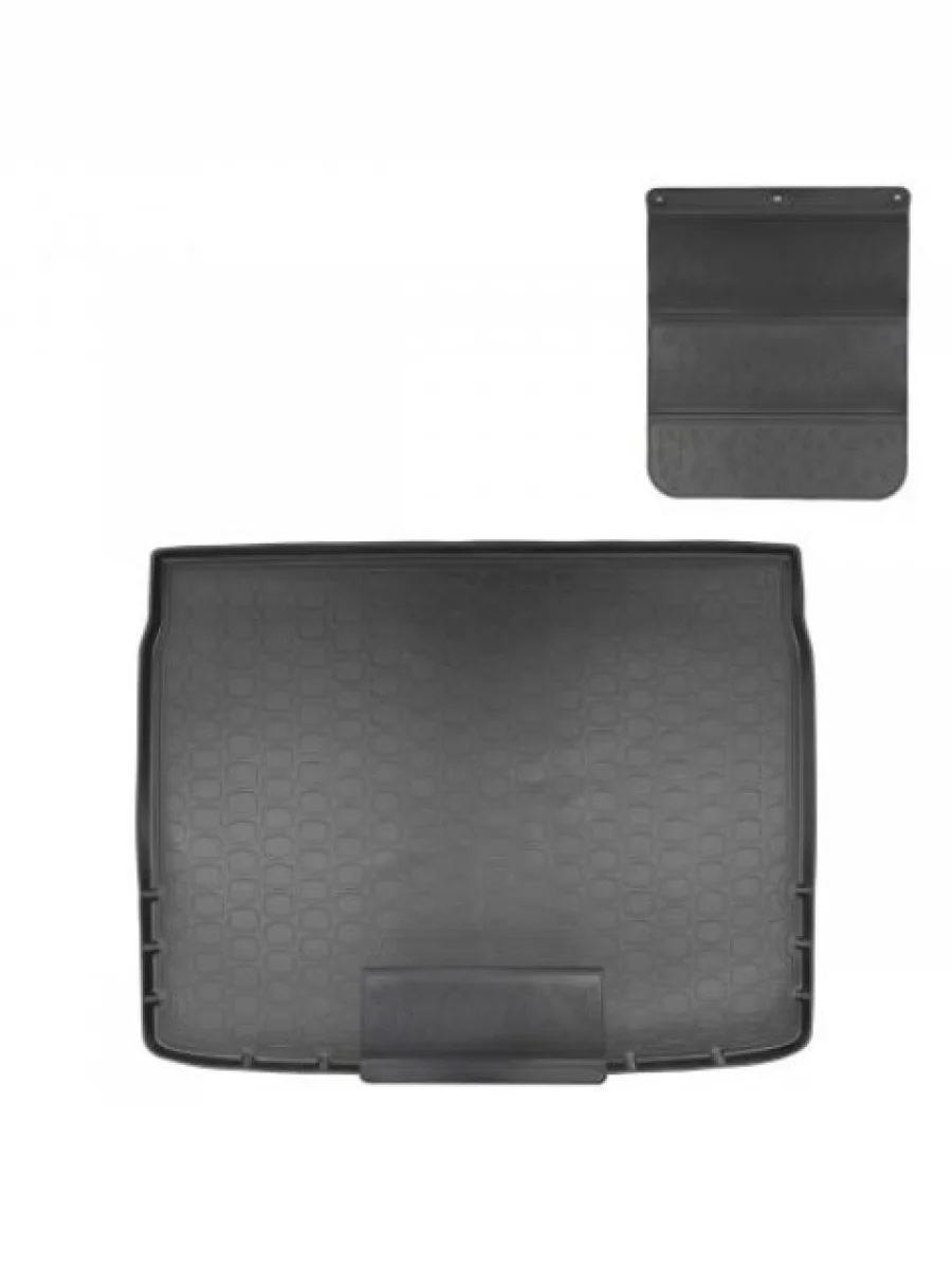 Коврики в багажное отделение с защитным фартуком Norplast Unidec Renault Kadjar дорестайлинг (2015-2018) (черный)  в Воронеже Воронежской области