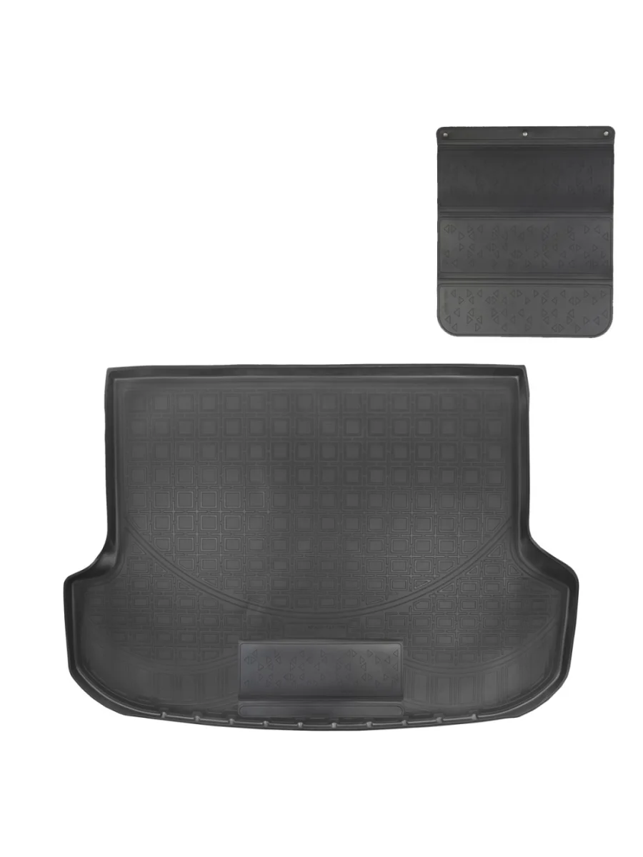 Коврик в багажное отделение с защитным фартуком Norplast Unidec Lexus RX 270 AL20 дорестайлинг (2015-2019) (черный)  в Перми Пермском крае