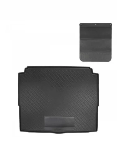 Коврик в багажное отделение с защитным фартуком Norplast Unidec (черный) Opel Grandland X (2017-2025)