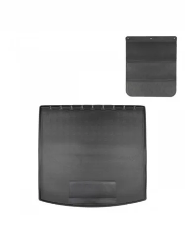 Коврик в багажное отделение с защитным фартуком Norplast Unidec (черный) Volkswagen Touareg 3 CR дорестайлинг (2018-2022)