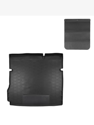Коврики в багажное отделение с защитным фартуком Norplast Unidec (черный) Renault Duster HM рестайлинг (2021-2024)