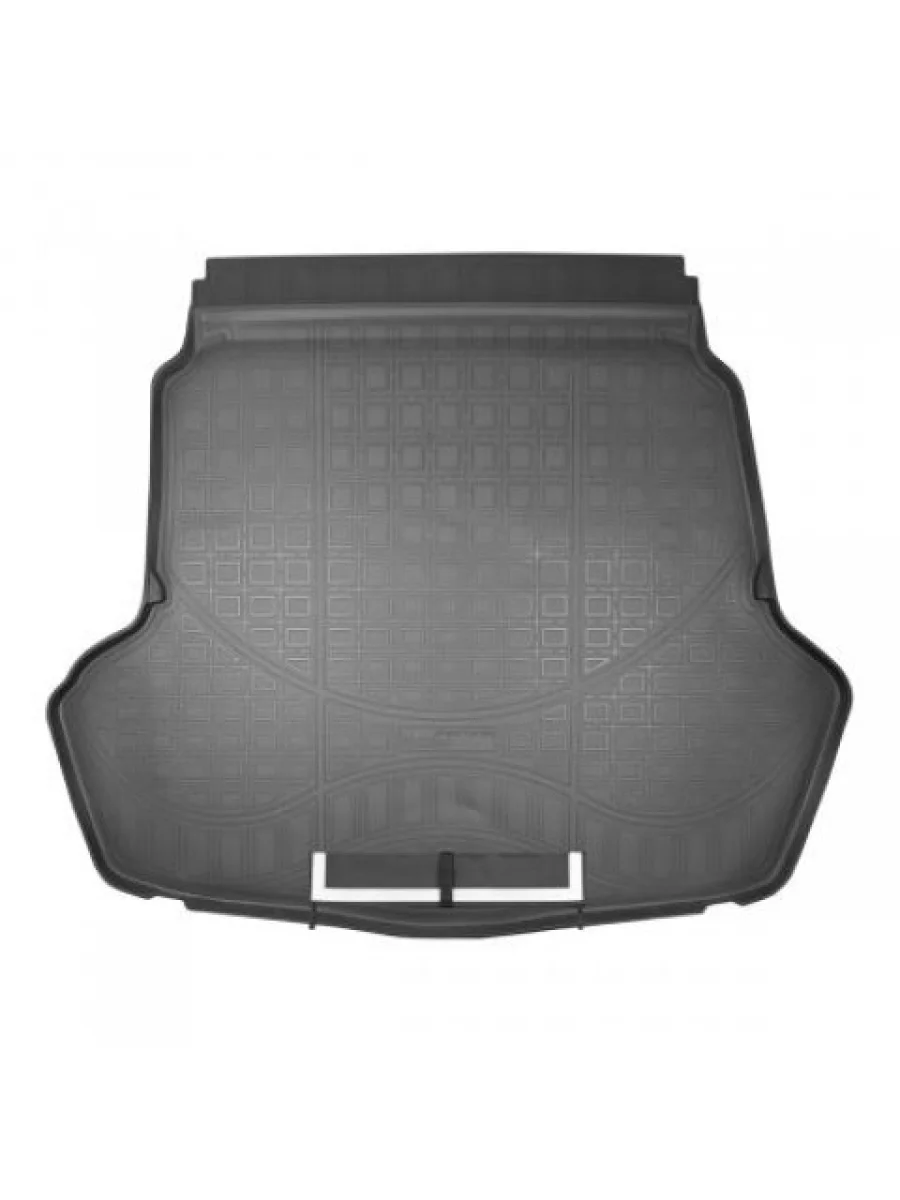 Коврик в багажное отделение с защитным фартуком Norplast Unidec KIA Optima 4 JF дорестайлинг седан (2016-2018) (черный)  в Керчи Республика Крым