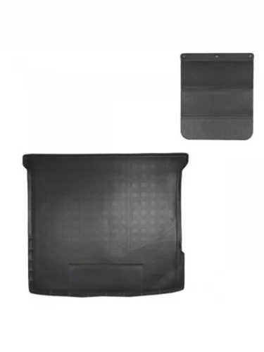 Коврик в багажное отделение с защитным фартуком Norplast Unidec (черный) Mercedes-Benz ML class W166 (2011-2015)