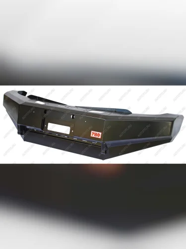 Бампер РИФ силовой передний Mitsubishi L200 2005-2015Pajero Sport 2009-2015 с защитой бачка омывателя  riftrt-10306-stop