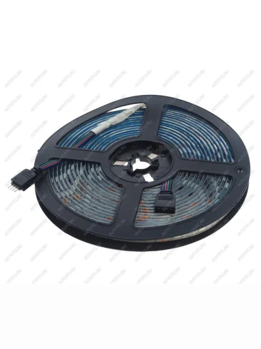 Лента светодиодная гибкая 14.4W 5м IP65 12V RGB ЭРА ЭРА ls5050 -14,4-60-12-rgb-ip65