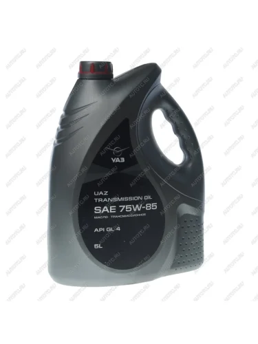 Масло трансмиссионное ТМ4 GL-4 75W85 синт.5л UAZ (для КПП и РК DYMOS ) упаковка (ОАО УАЗ) UAZ 000000-4734022-01