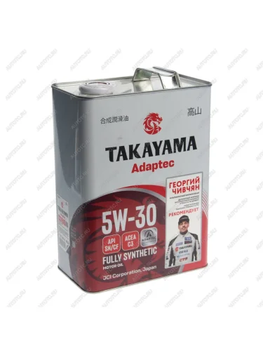 Масло моторное Adaptec C3 5W30 синт.4л TAKAYAMA TAKAYAMA 6056086