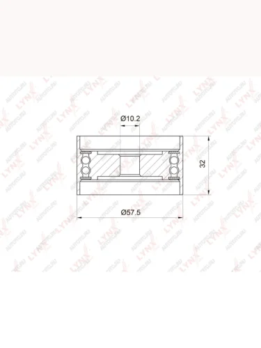 Ролик ГРМ TOYOTA Chaser (86-96) (1G-FE) натяжителя LYNX LYNX pb3035