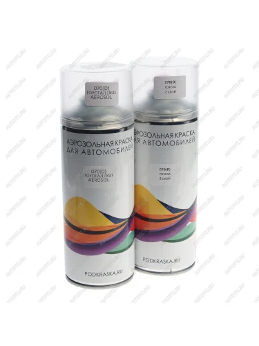 Краска TOYOTA LEXUS 070(D) аэрозоль 400мл 2-х компонентная PODKRASKA PODKRASKA 070(d) аэрозоль