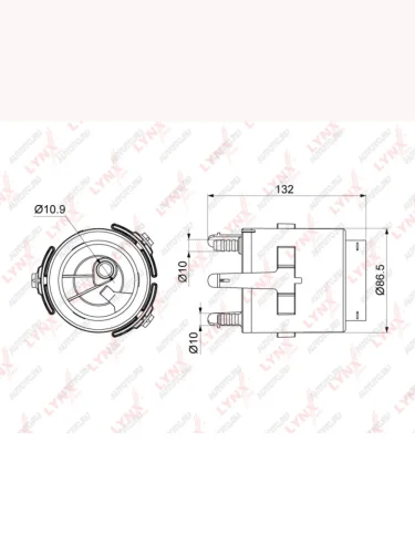 Фильтр топливный TOYOTA Avensis (03-08) LYNX LYNX lf998m