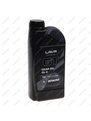 Масло трансмиссионное GT GEAR OIL GL-5 80W90 синт.1л MOTO LAVR LAVR ln7902