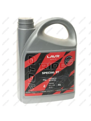 Масло моторное для 2-х тактных двигателей RIDE SPECIAL FD синт.4л MOTO LAVR LAVR ln7744